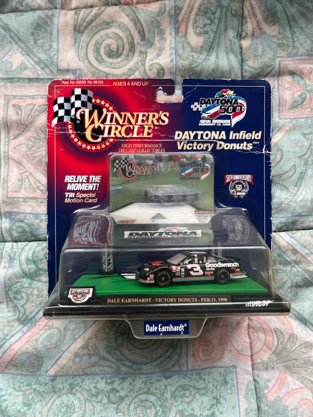 NASCAR Winners Circle Dale Earnhardt Daytona Victory Donuts Feb 15 1998 car
